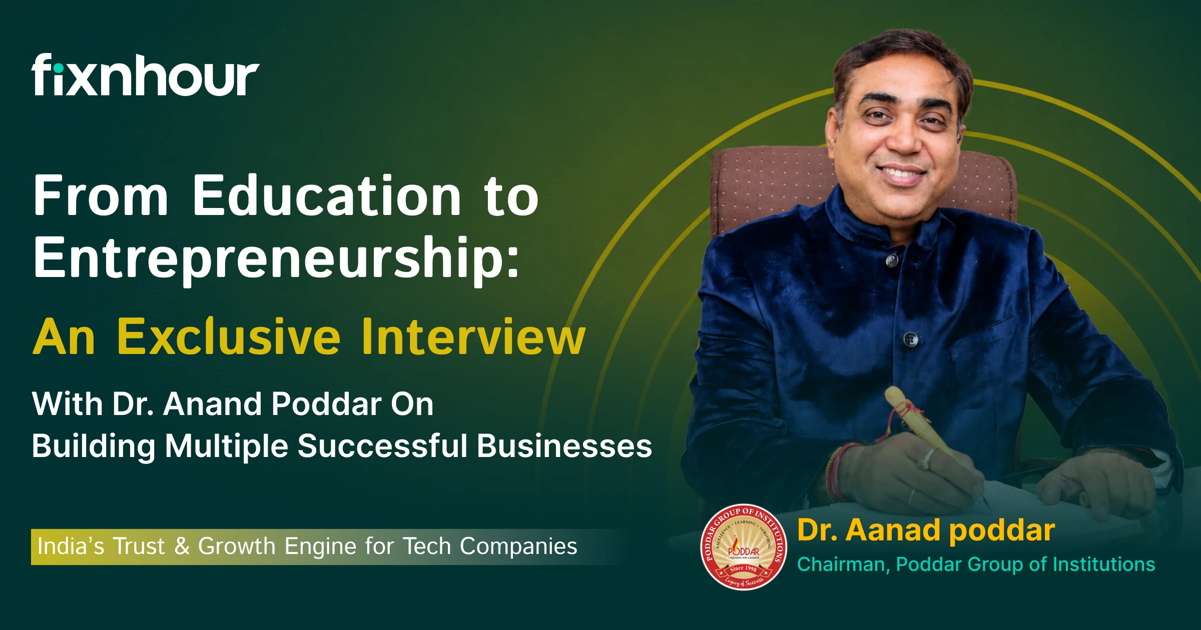 Dr. Anand Poddar's Business Journey