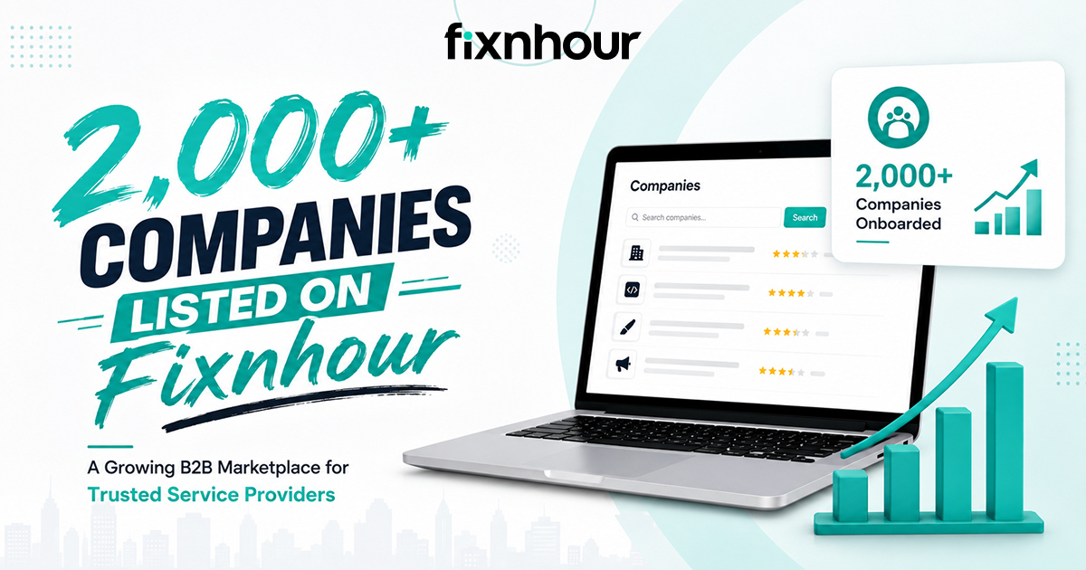 Fixnhour, B2B marketplace, trusted service provide