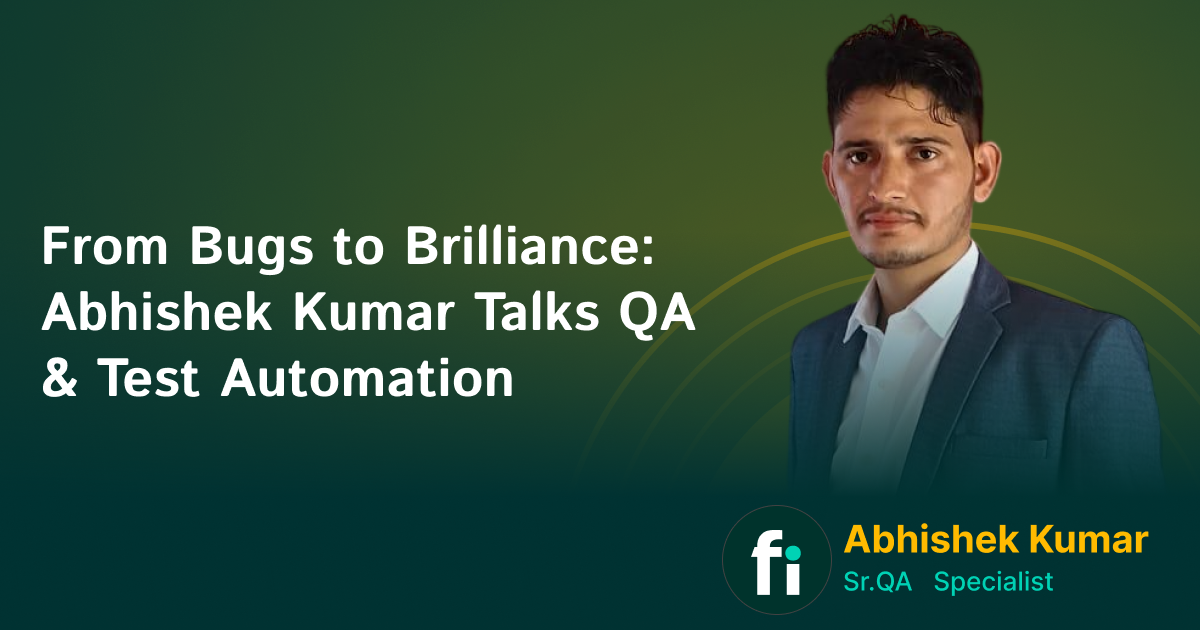 Abhishek Kumar discussing QA and test automation best practices